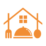 Signet des Braunschweiger Küchenstudios: Haus mit Besteck